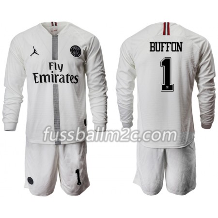 Fußballtrikots Paris Saint-Germain BUFFON 1 Jodan Weiß Kinder Ausweich Trikotsatz 2018-2019 Langarm Fußballtrikots Paris Saint-Germain BUFFON 1 Jodan Weiß Kinder Ausweich Trikotsatz 2018-2019 Langarm